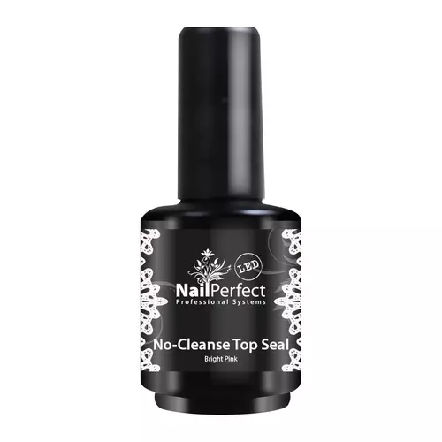 NailPerfect No-Cleanse Top Seal 15ml Bright Pink