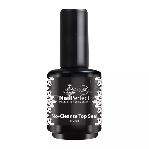NailPerfect No-Cleanse Top Seal 15ml Rose Pink