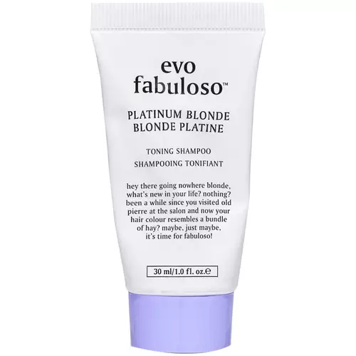 Evo Fabuloso Platinum Blonde toning Shampoo 30ml