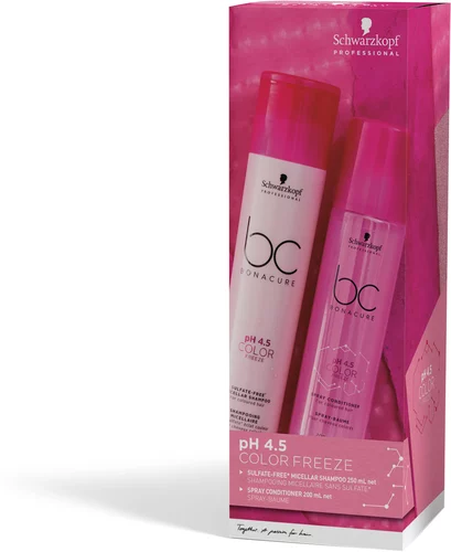 Schwarzkopf Professional BC pH4.5 Color Freeze Shampoo & Spray Conditioner Duo
