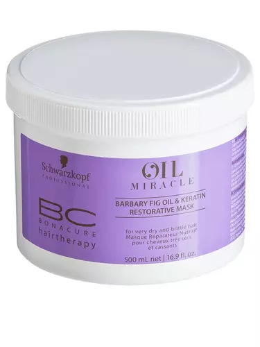 Schwarzkopf Professional BC Oil Miracle Barbary Fig Oil & Keratin Restorative Mask 500ml